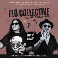 Flo Collective feat. Angel & Unkle H live at Lazybones Lounge Restaurant & Bar - Concert poster