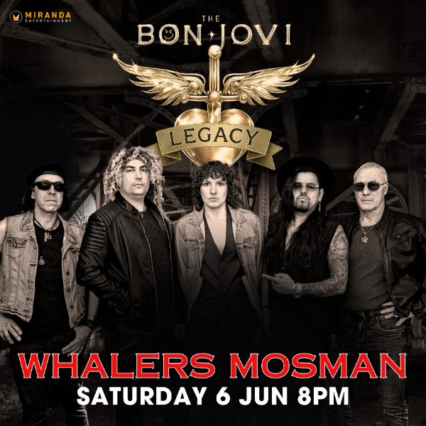 THE BON JOVI LEGACY live at The Whalers Mosman - Concert poster