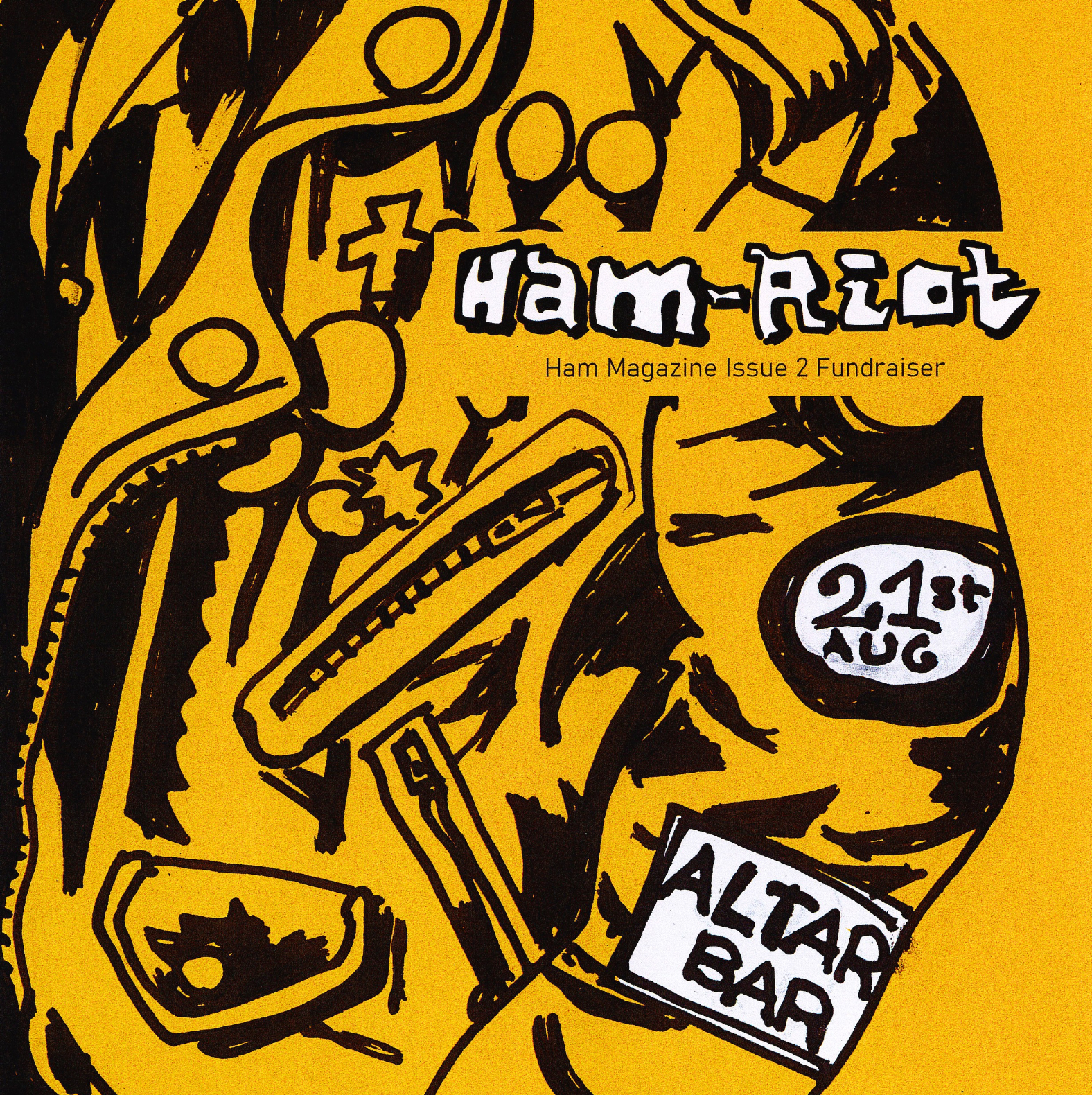 Ham-Riot: Issue 2 Fundraiser live at Altar Bar - Concert poster
