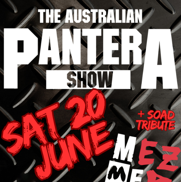The Australian Pantera Show - Sussex Inlet - FT. Mesmerize (SOAD Tribute) live at Swordfish Brewing - Sussex Inlet - Concert poster