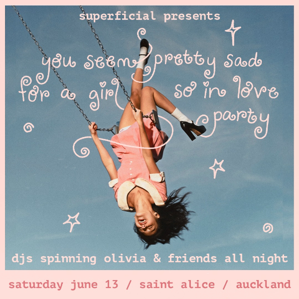 You Seem Pretty Sad For A Girl So In Love Party - Olivia Rodrigo Auckland live at Saint Alice - Concert poster