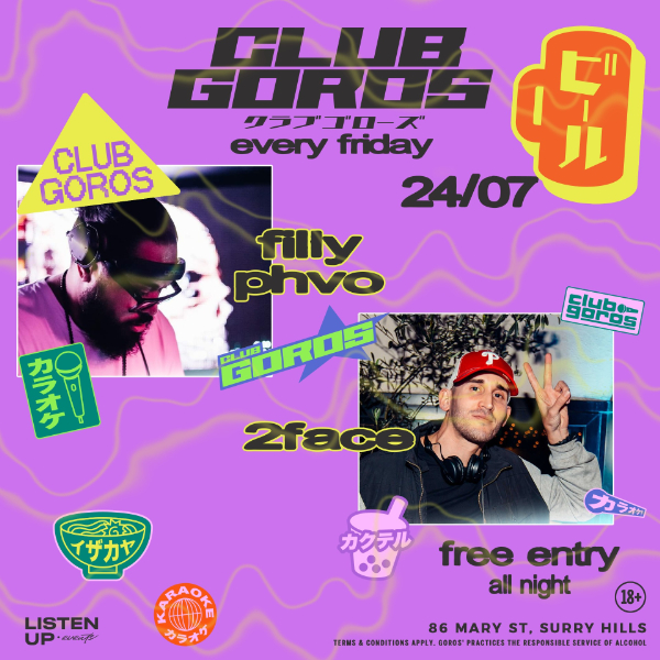 ★ CLUB GOROS ★ JULY 24 ★ live at GOROS - Concert poster