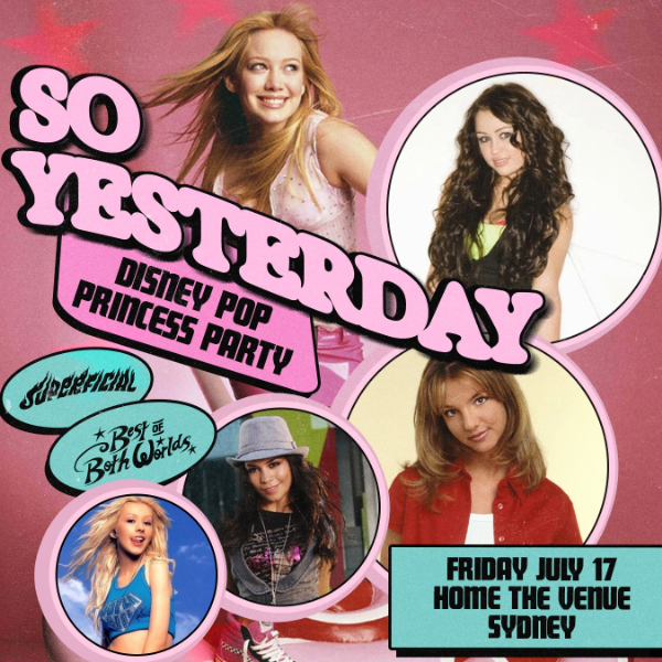Disney Pop Princess Party - Sydney live at Tokio Hotel at Home Nightclub - Concert poster