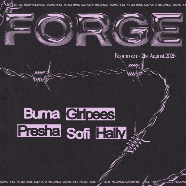 FORGE live at boomroom - Concert poster
