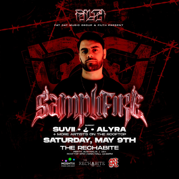FILTH - SAMPLIFIRE live at The Rechabite in Perth on May 09, 2026 - Concert poster