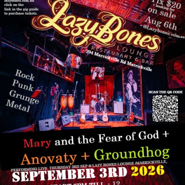 Anovaty + Groundhog + Mary and The Fear of God