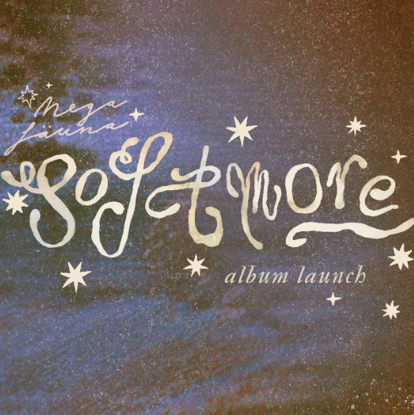 Mega Fäuna - 'softmore' Album Launch w/ Centrefold // Olivia's World live at Heaps Normal Health Club in Marrickville on April 24, 2026 - Concert poster