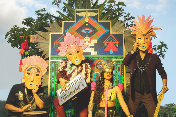 AMARU TRIBE: 'Golden Roots' Album Launch live at The Night Cat - Concert poster
