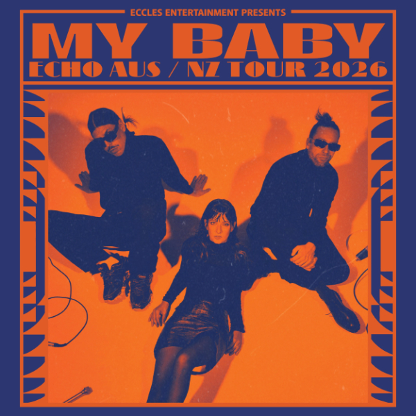 MY BABY Echo Tour | New Plymouth live at Butler's Reef in Oakura on March 19, 2026 - Concert poster