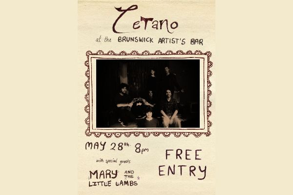 CETANO / MARY AND THE LITTLE LAMBS live at Brunswick Ballroom - Concert poster