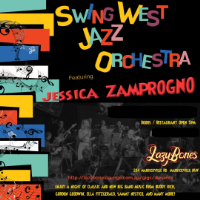 Swing West Jazz Orchestra live at Lazybones Lounge Restaurant & Bar in Marrickville on March 29, 2026 - Concert poster