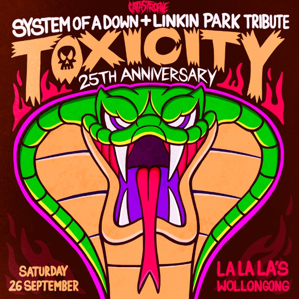 System of a Down + Linkin Park Tribute w/ Aerials // Points of Authority // Acid Amora live at La La La's - Concert poster
