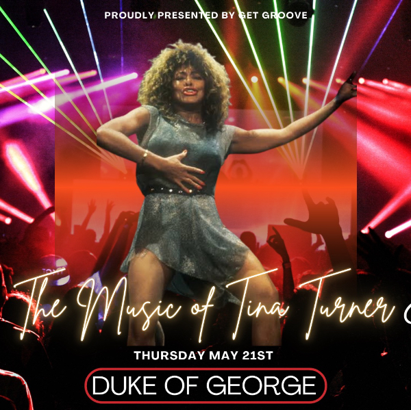 The Music of Tina Turner live at The Duke of George in Perth on May 21, 2026 - Concert poster