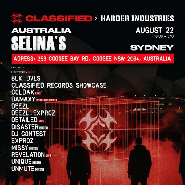 CLASSIFIED X HARDER INDUSTRIES at Selina's at Coogee Bay Hotel