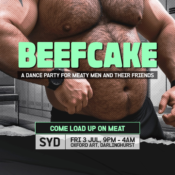 BEEFCAKE • Sydney live at Oxford Art Factory - Concert poster