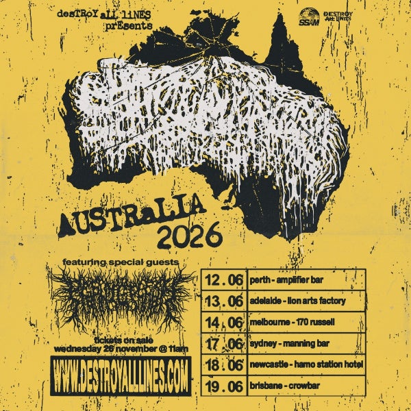 Sanguisugabogg Australian Tour 2026 at 170 RUSSELL, MELBOURNE