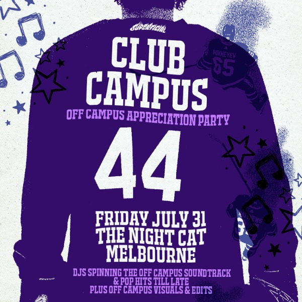 Club Campus: Off Campus Appreciation Party - Melbourne live at The Night Cat - Concert poster