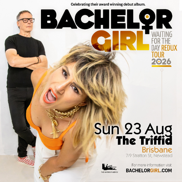 Bachelor Girl Waiting for the Day Redux Tour 2026 live at The Triffid - Concert poster