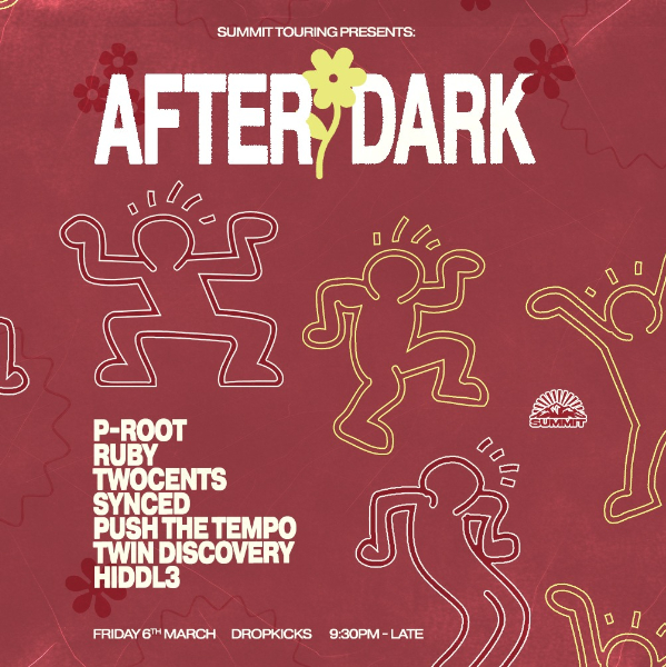 After Dark live at Dropkicks in Dunedin North on March 06, 2026 - Concert poster