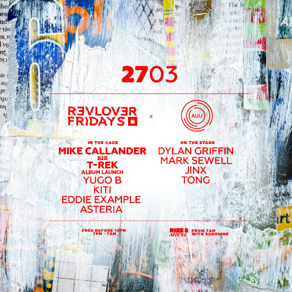 AU Underground x Revolver Fridays live at Revolver Nightclub in Melbourne on March 27, 2026 - Concert poster