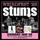 Weirdfest ’26 w/ Stunts // Dead Party Dead  // Blast Module // So I Says to Mabel poster