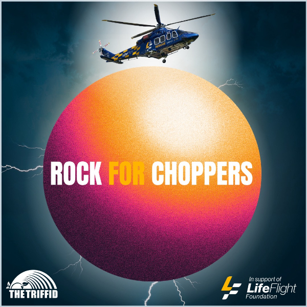 Rock for Choppers live at The Triffid - Concert poster