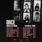 DICE 'Quick to Judge’ Single Tour