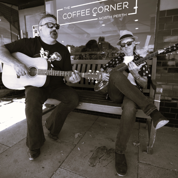 Acoustafied - Michael Vdelli and Andrew McIlroy's Lounge Room Blues! live at The Duke of George - Concert poster