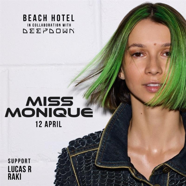 MISS MONIQUE live at BEACH HOTEL, BYRON BAY in BYRON BAY on April 12, 2026 - Concert poster