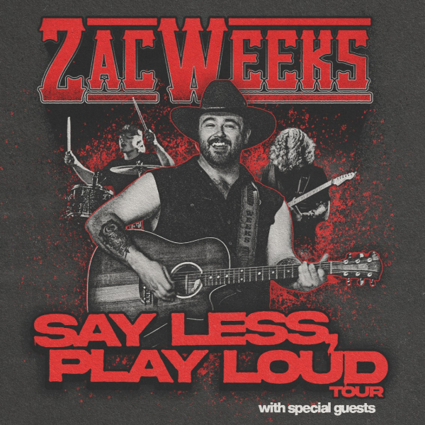 Zac Week - Say Less, Play Loud Tour live at The Wharf Hotel - Concert poster