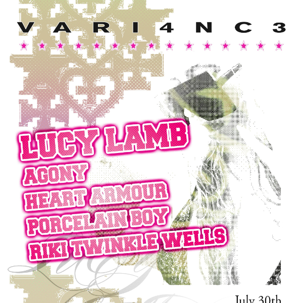 VARI4NC3: LUCY LAMB *VENUE CHANGE* live at The Vanguard - Concert poster