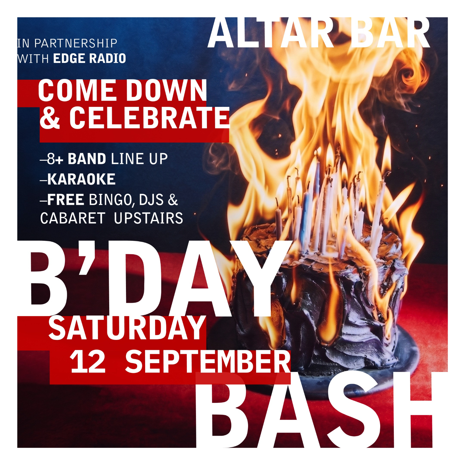 ALTAR BAR'S BDAY BASH live at Altar Bar - Concert poster