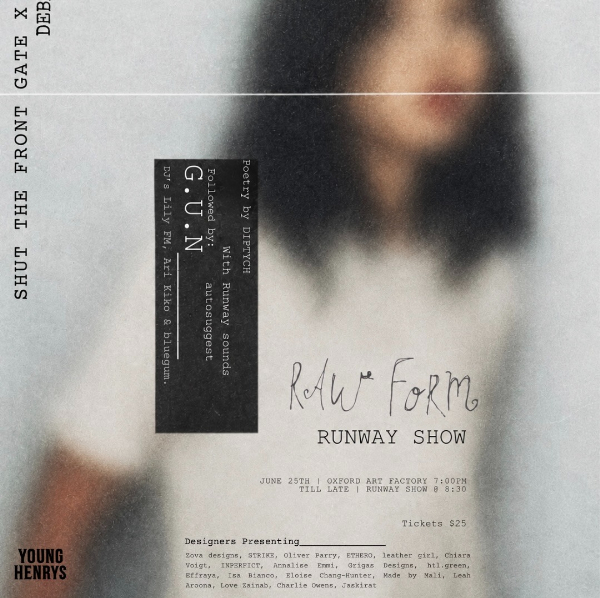 RAW FORM 2 live at Oxford Art Factory - Concert poster