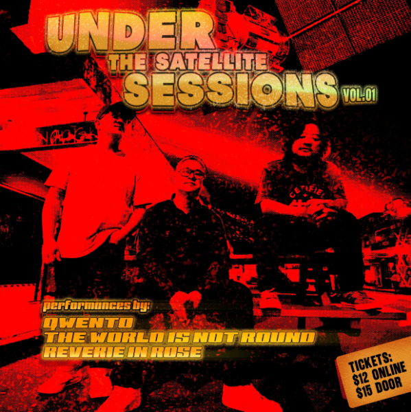 Under the Satellite Sessions Vol.1 live at Bootleggers - Concert poster