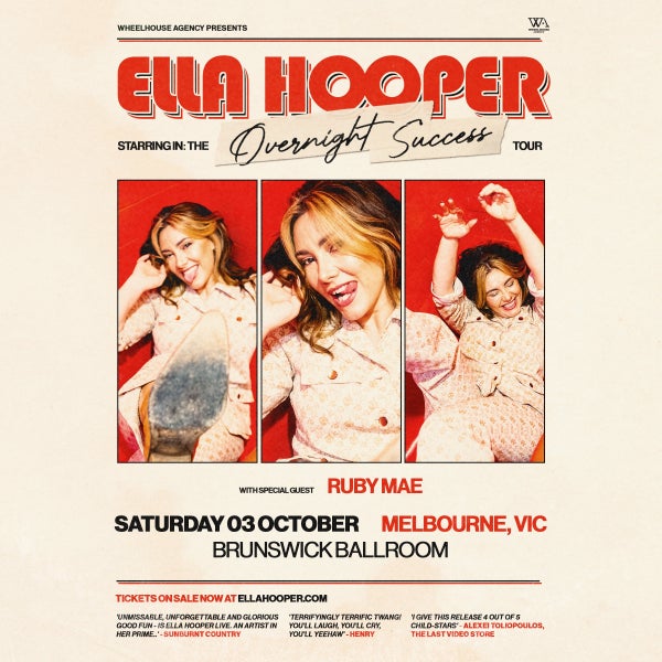 Ella Hooper: the Overnight Success Tour