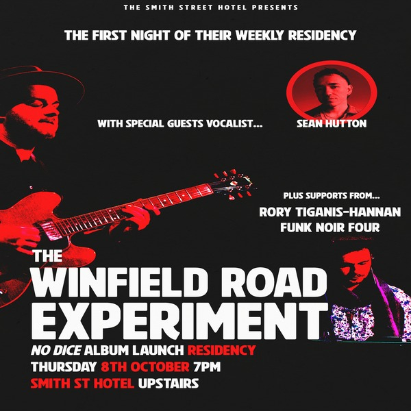 Winfield Road Experiment Residency live at A Smith St Basement - Concert poster
