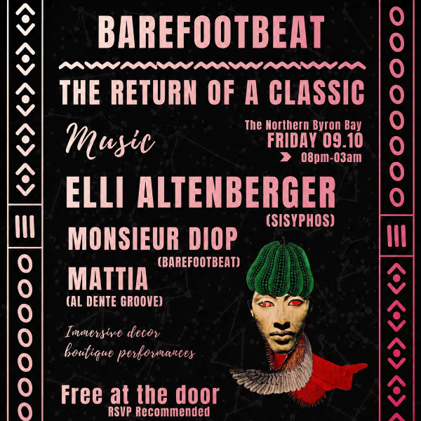 BARE FOOT BEAT The Return Of A Classic Ft. Elli Altenberger - Free entry! live at The Northern - Concert poster