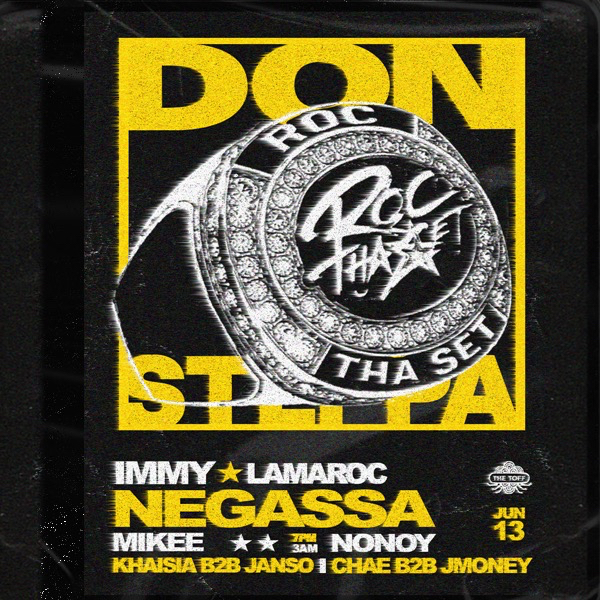Donsteppa Roc Tha Set Party live at THE TOFF IN TOWN, MELBOURNE - Concert poster