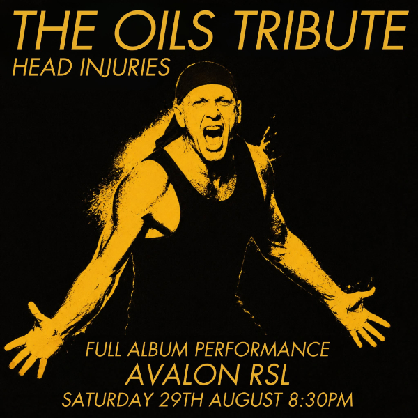 The Oils Tribute live at AVALON RSL - Concert poster