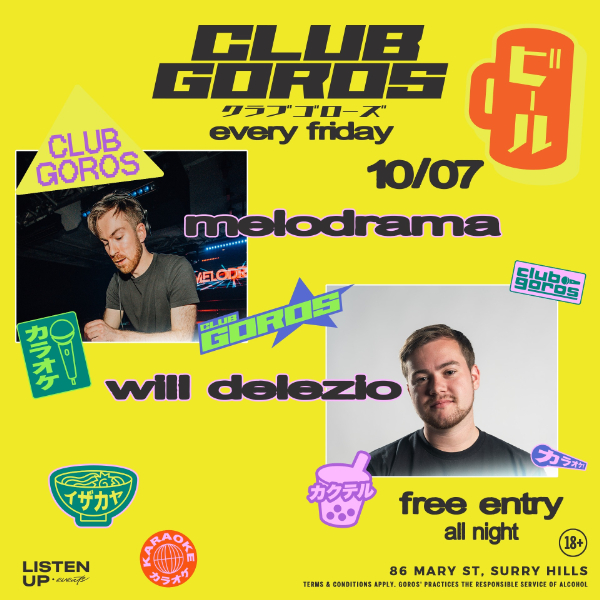 ★ CLUB GOROS ★ JULY 3 ★ live at GOROS - Concert poster