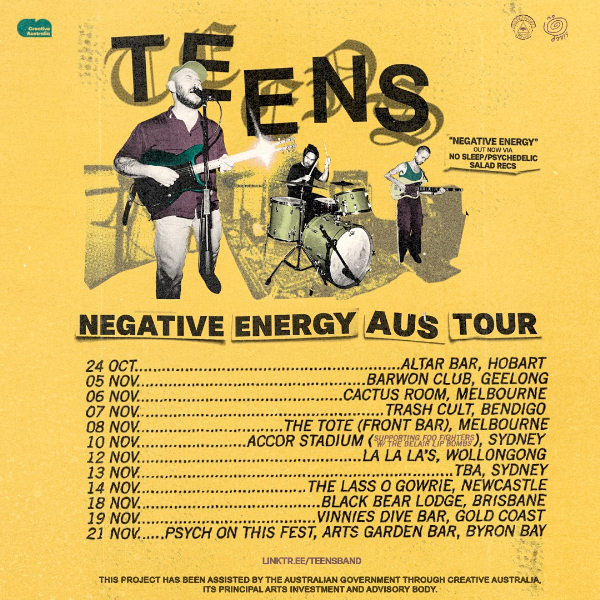 TEENS w/ Miners // Big Modern live at La La La's - Concert poster