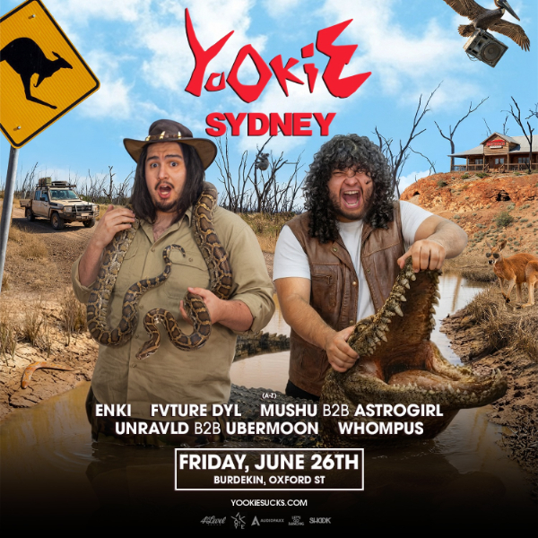 A NIGHT OF DUBSTEP ft. YOOKIE (USA) live at Burdekin Hotel - Concert poster