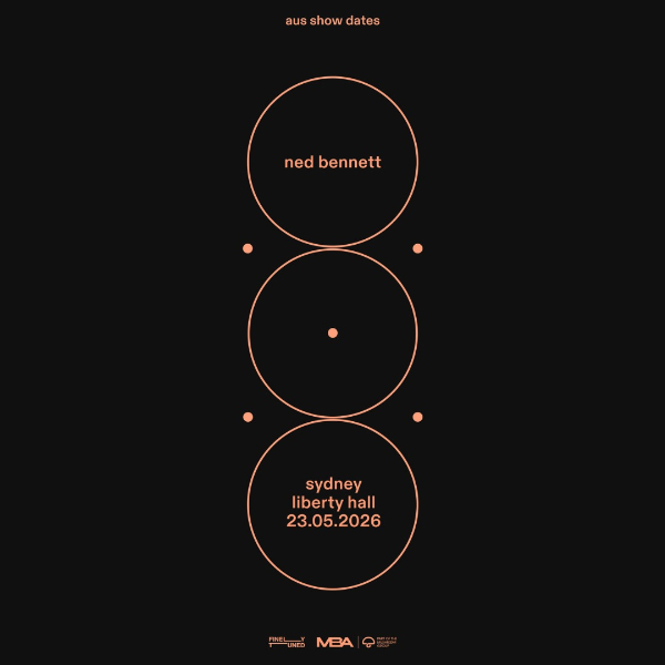 Ned Bennett live at Liberty Hall in Sydney on May 23, 2026 - Concert poster