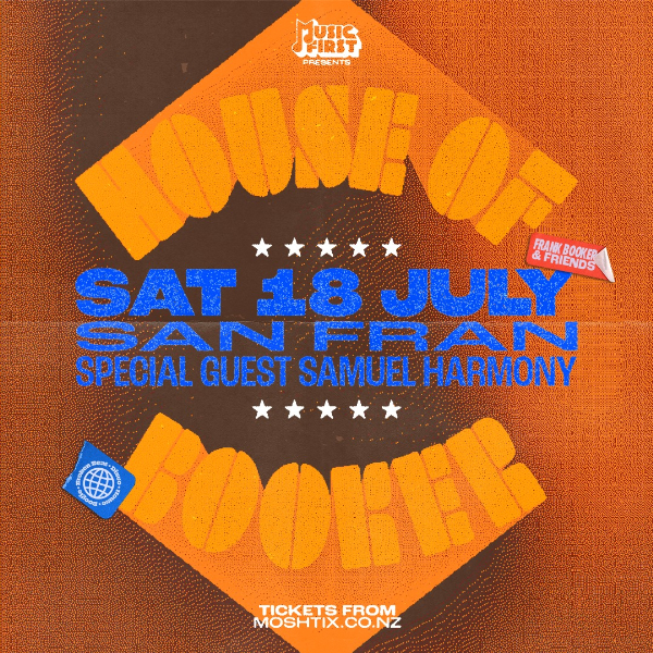House of Booker - Wellington live at San Fran - Concert poster