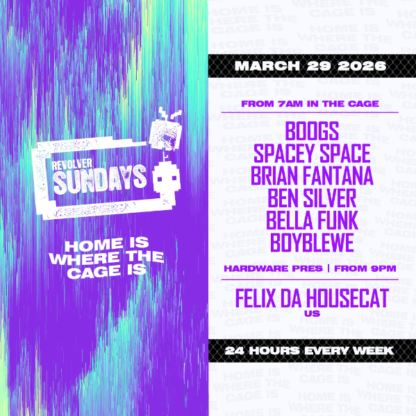 Revolver Sundays live at Revolver Nightclub in Melbourne on March 29, 2026 - Concert poster