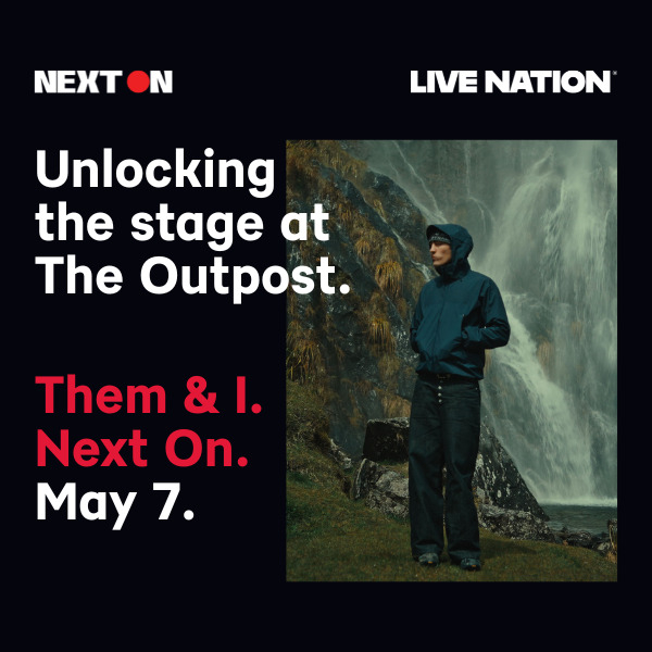 Next On: Them & I @ The Outpost live at The Outpost in Fortitude Valley on May 07, 2026 - Concert poster