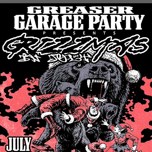 Greaser Garage Party - July! live at Greaser Bar - Concert poster