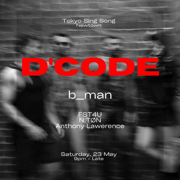 D'CODE live at Tokyo Sing Song - Concert poster
