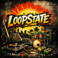 ANDRO MARTINEZ presents  LOOPSTATE live at Lazybones Lounge Restaurant & Bar in Marrickville on March 28, 2026 - Concert poster