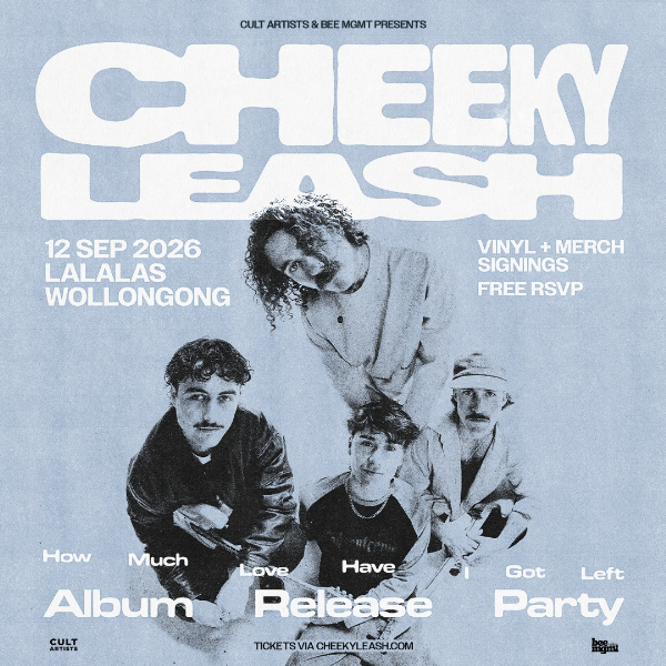 Cheeky Leash – Album Release Party | FREE ENTRY live at La La La's - Concert poster
